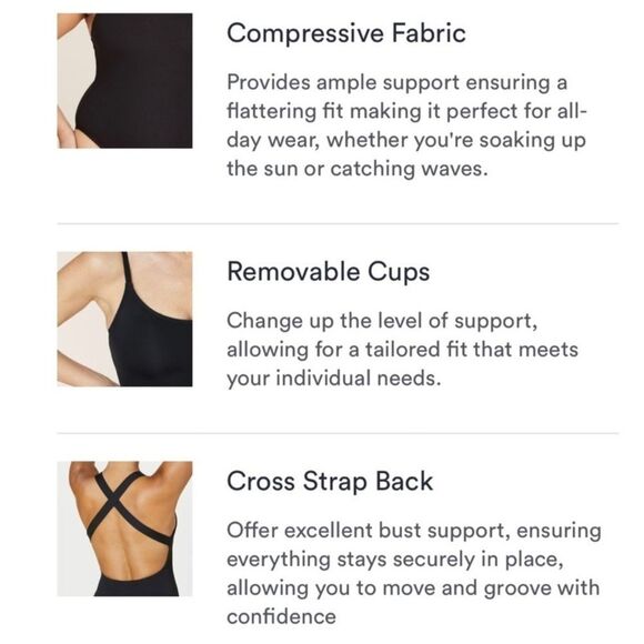 Andie Classic The Tulum Navy One-Piece Swimsuit Womens Size M 8-10 - Picture 7 of 9